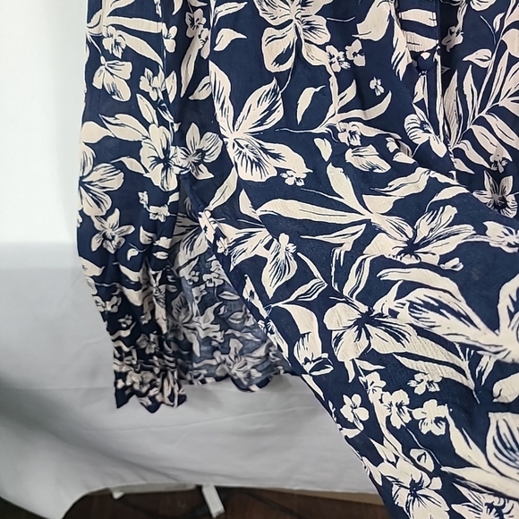 NWT FAHERTY Sorrento Sleeveless Floral Maxi Dress Blue Beige Boho Sz S NEW $228 - Picture 6 of 9